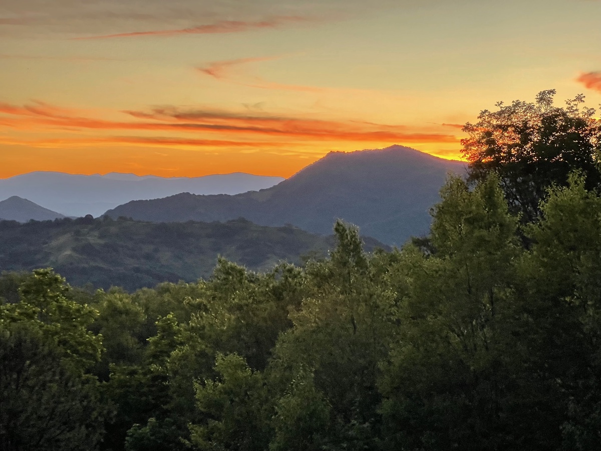 Mountain Views at Sunset