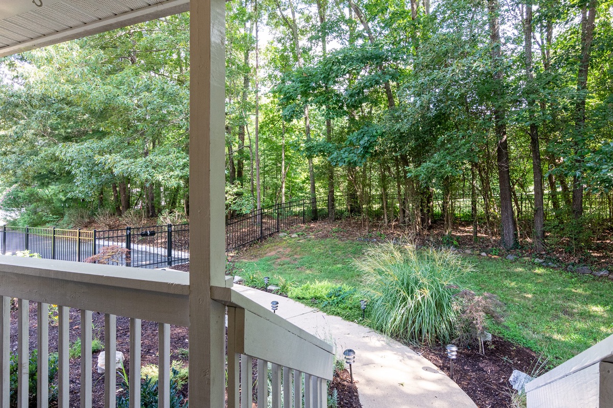 Fenced in Front Yard