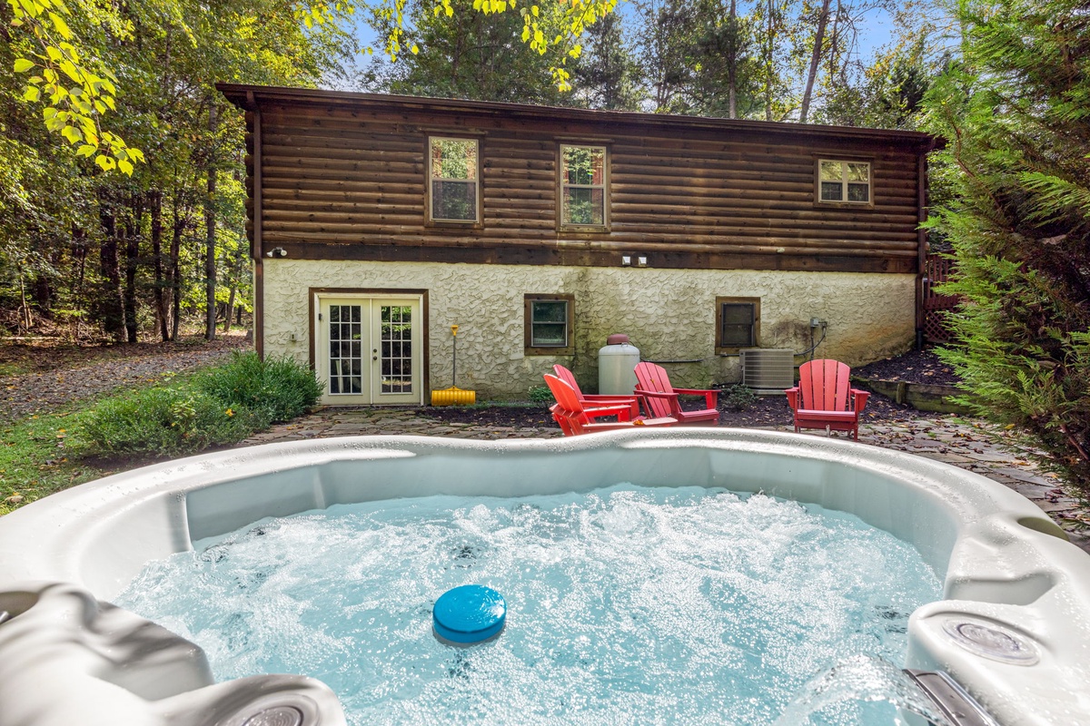 Soak In the Private Hot Tub