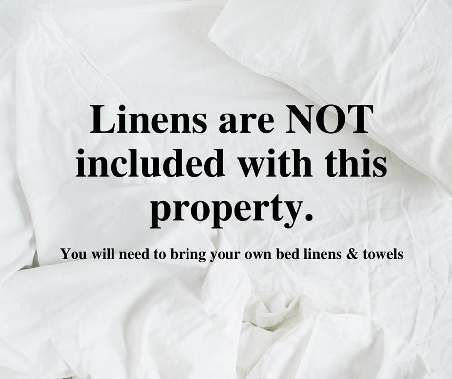 Linens Are Not Included at Doggett Cabin