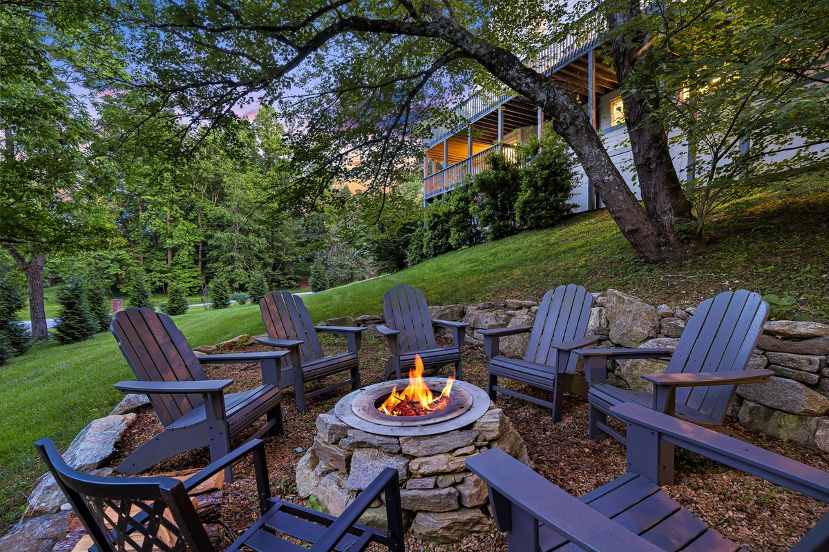 Sit Around the Fire Pit with Friends and Family