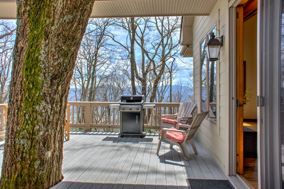 Covered Deck with Grill