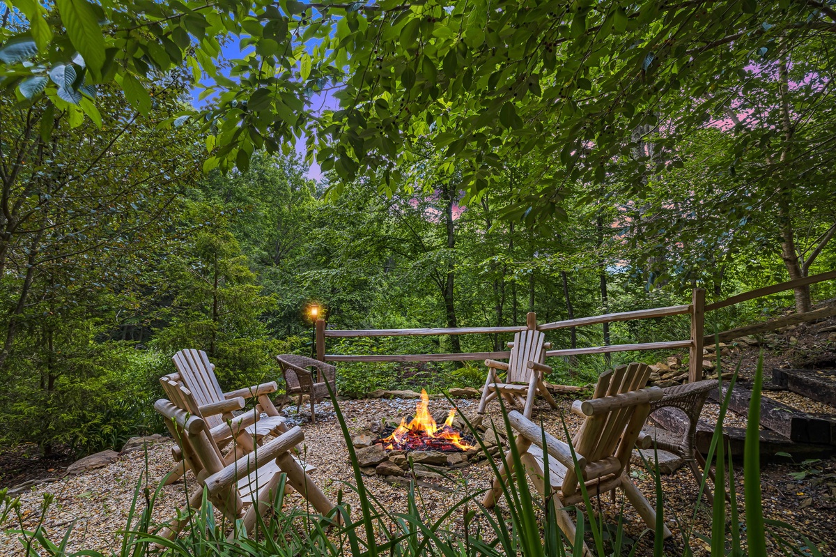 Roast Marshmallows Over the Crackling Fire Pit