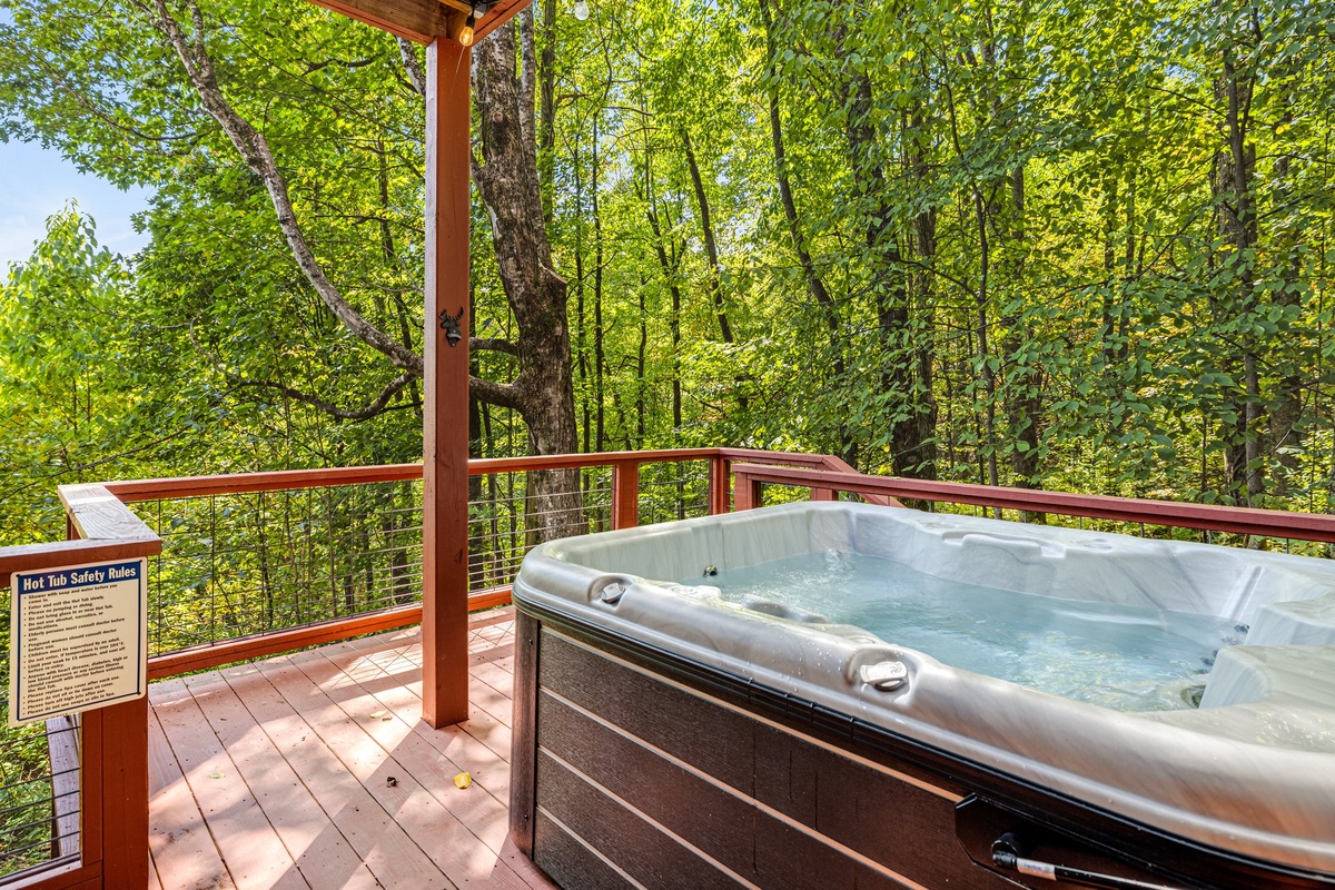 Soak In the Hot Tub After Your Mountain Adventures