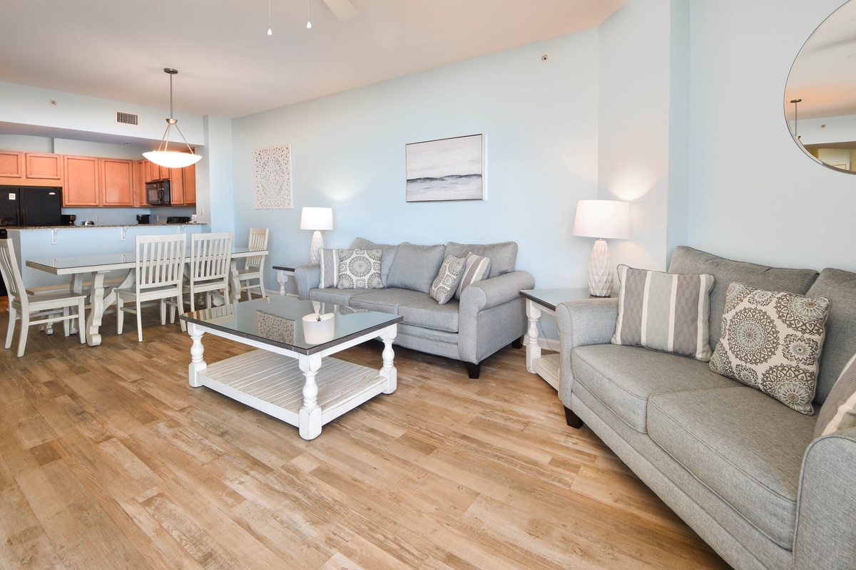 The Palms of Destin 1608 - Living Area and Dining Area