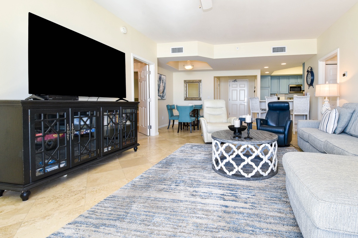 Silver Beach Towers E502 - Open Living Area