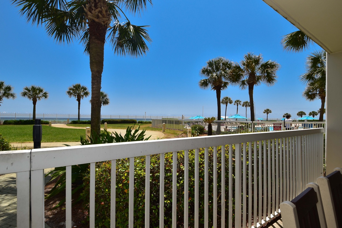 Silver Beach Towers East 102 - Patio View