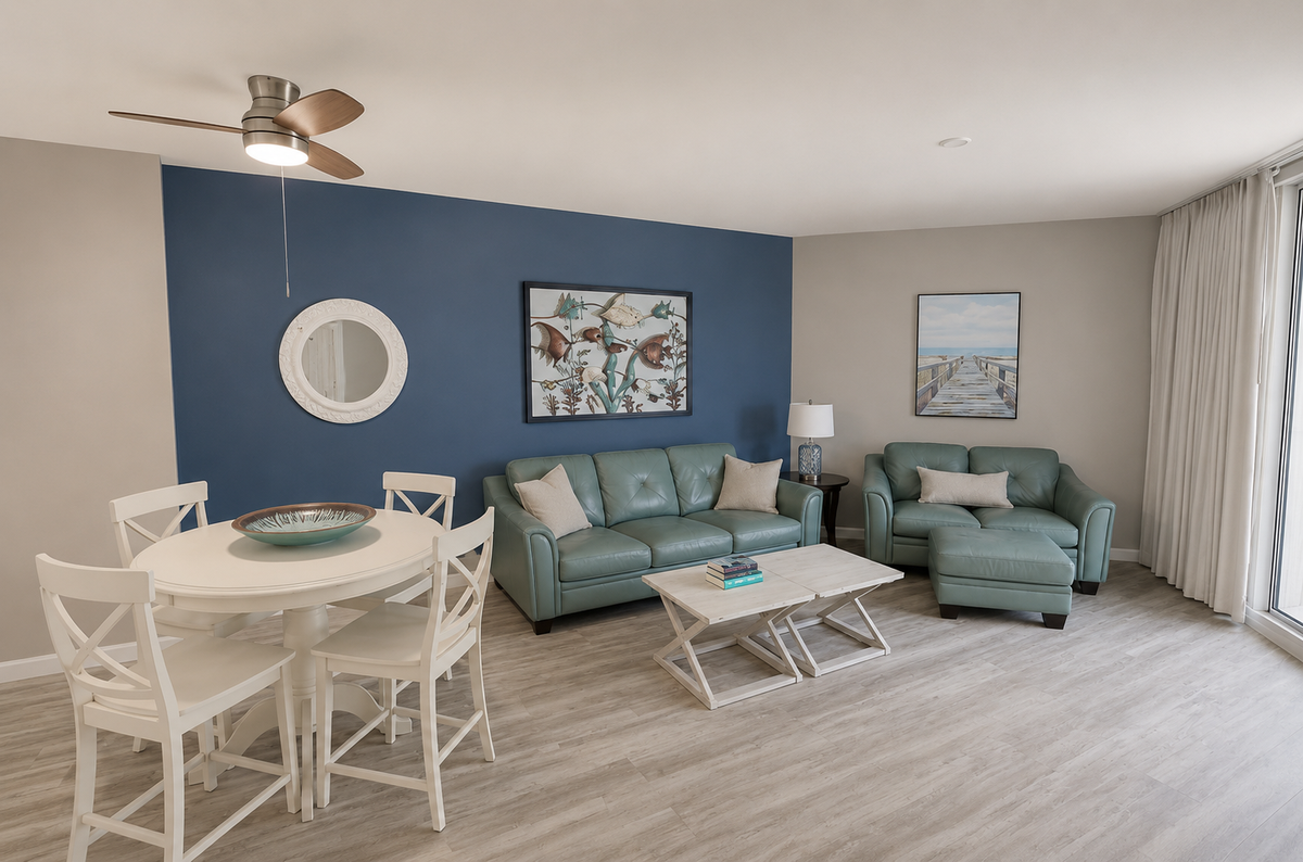 The Palms of Destin 2303 - Living and Dining Area