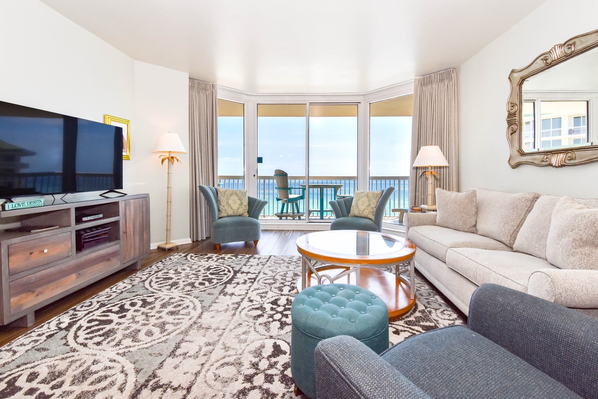 Silver Shells St. Croix 1402 - Living Area with Balcony