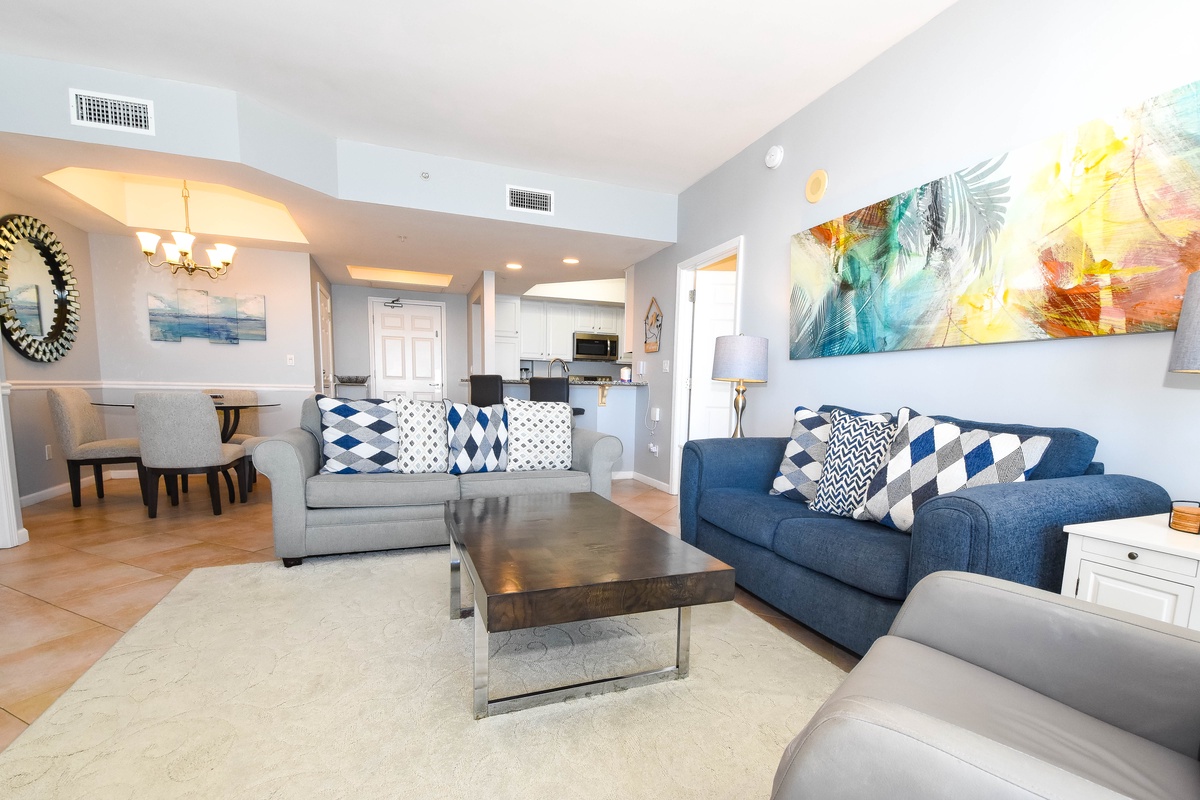 Silver Beach Towers East 802- Living Area