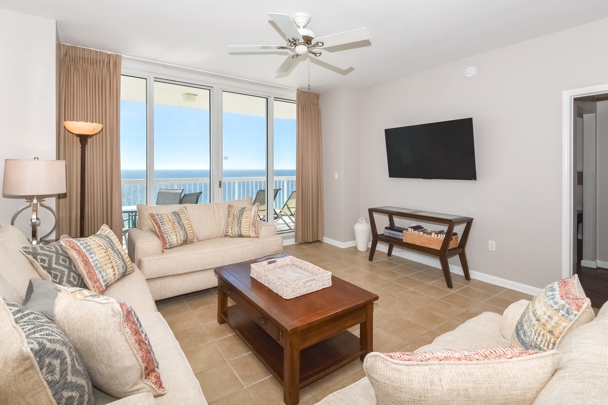 Silver Beach Towers West 1502- Living Area