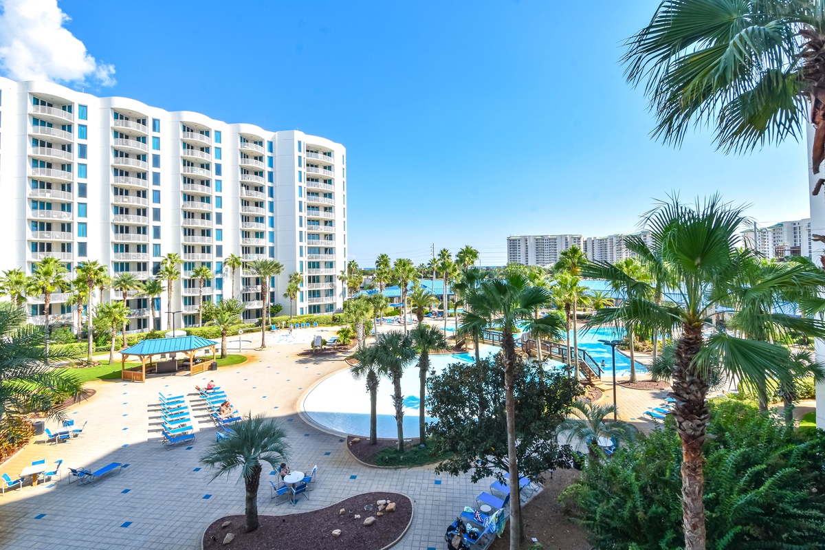 The Palms of Destin 2409 - Balcony Overlooking the Lagoon Pool