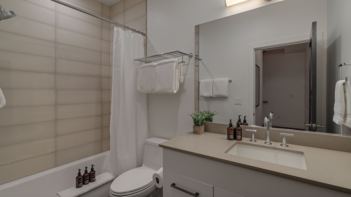 Shared Bathroom, Upper Level - Shared hallway bath adjacent to Bedrooms 2 and 3