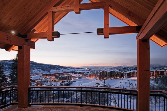 Bedroom 6, Main Level, North - View of town from primary bedroom