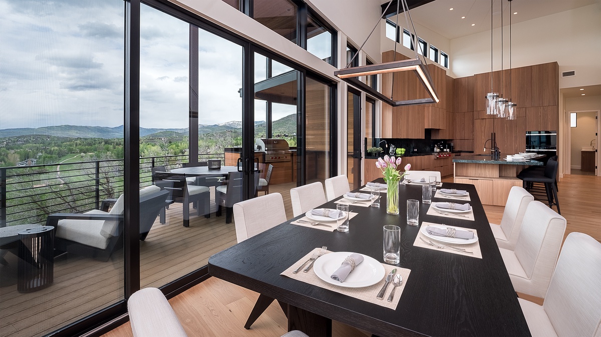 Dining Table and Upper Outdoor Patio, Main Level