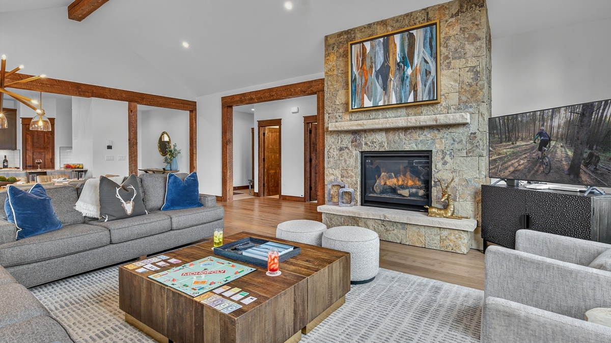 Great Room, Main Level - With fireplace