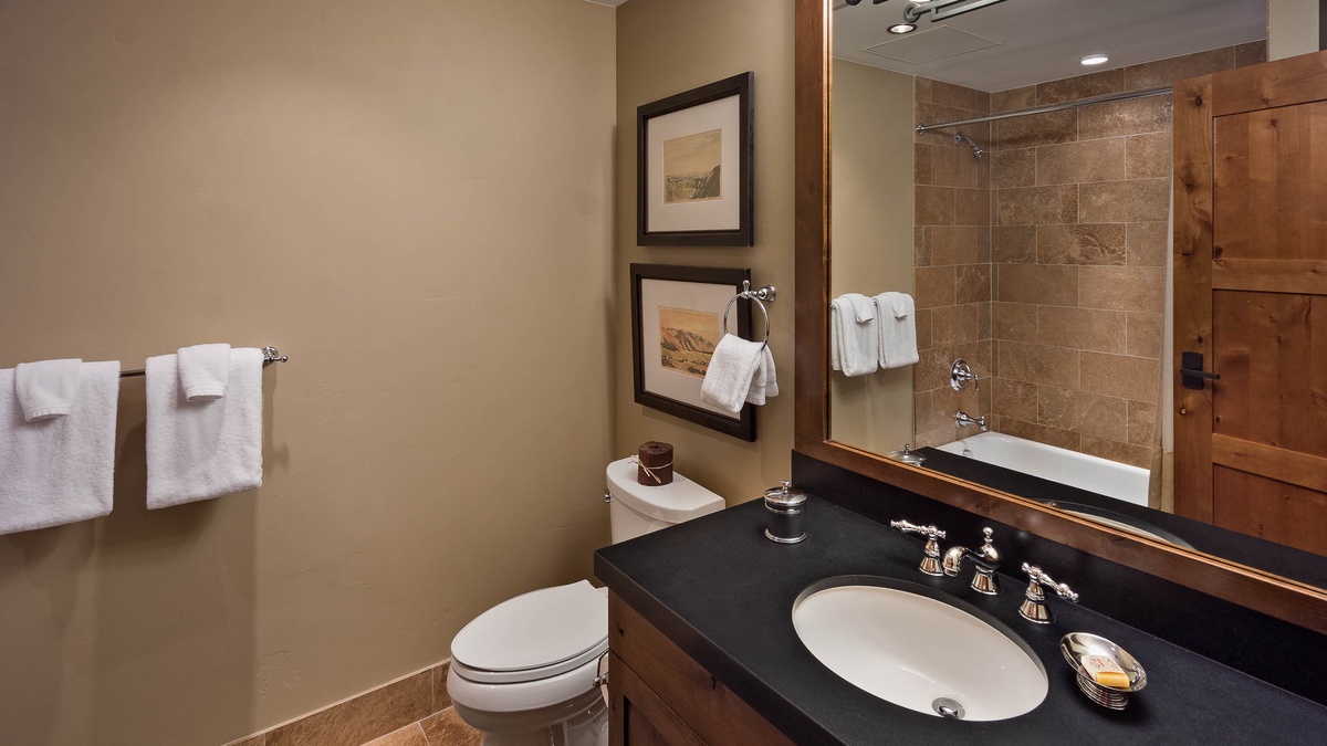 Shared Bathroom, Main Level - Hall bathroom adjacent to Bedroom 4