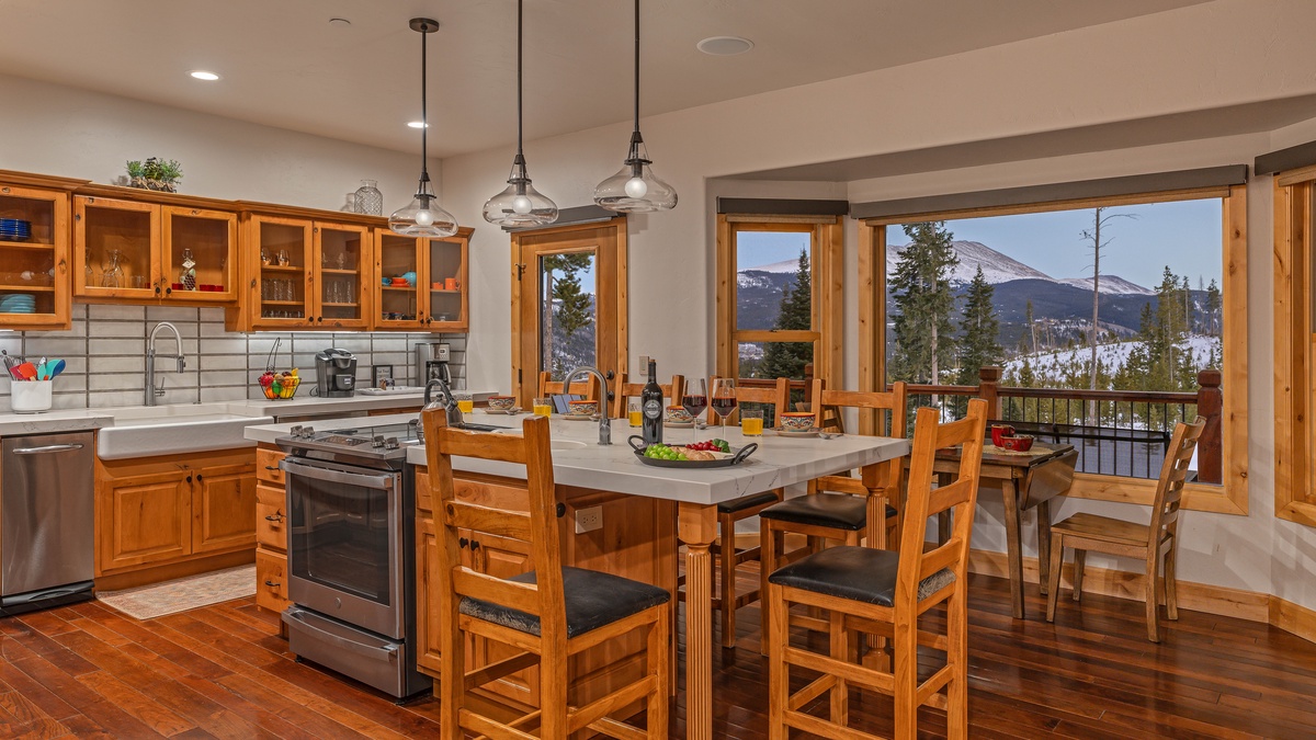 Kitchen with high end appliances