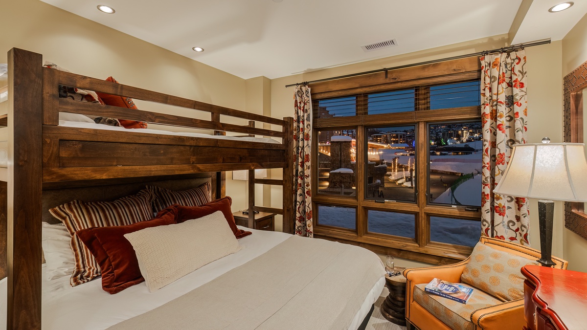 Bedroom 3, Main Level - XL twin-over-king bunk bed