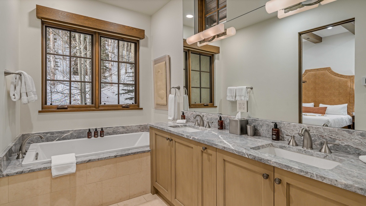 Primary king ensuite on upper level