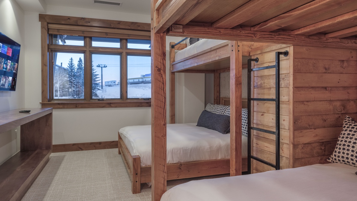 Bedroom 4, Main Level - Twin-over-twin bunk and XL twin-over-XL twin bunk