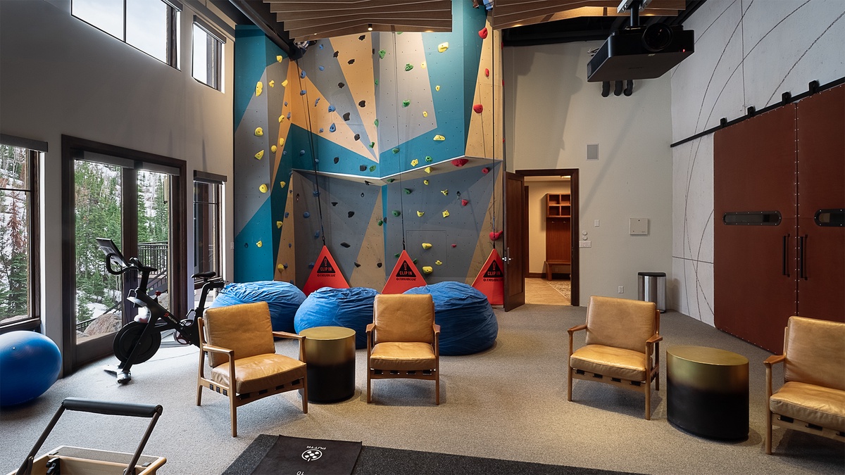 Gym, Lower Level - Climbing wall
