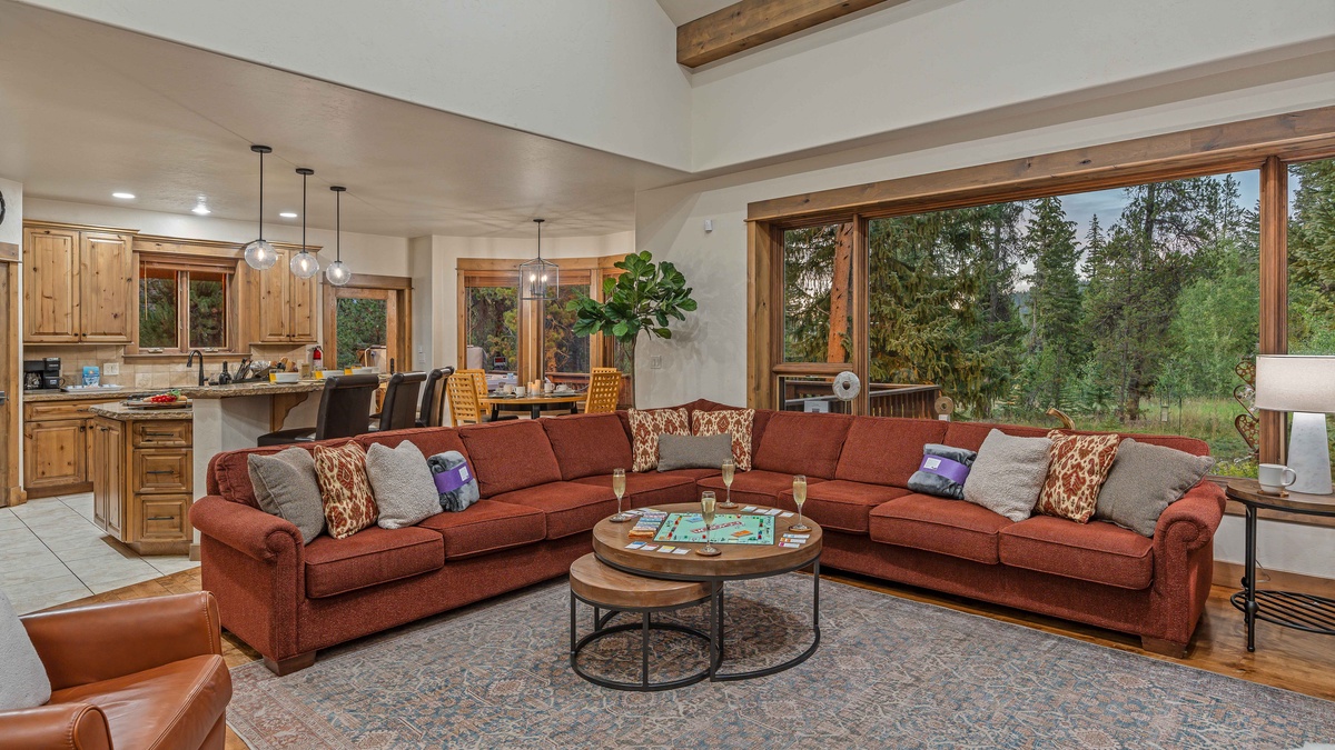 Great room with spacious, cozy seating