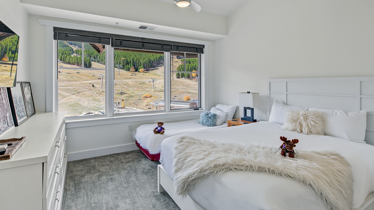 Bedroom 2, Main Level - Queen and twin bedroom in Summer