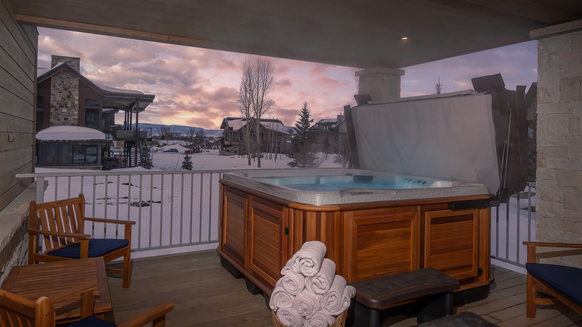 Enjoy your private hot tub