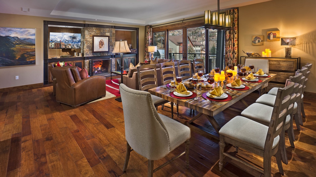 Dining Area, Main Level - Open-concept layout with seating for ten