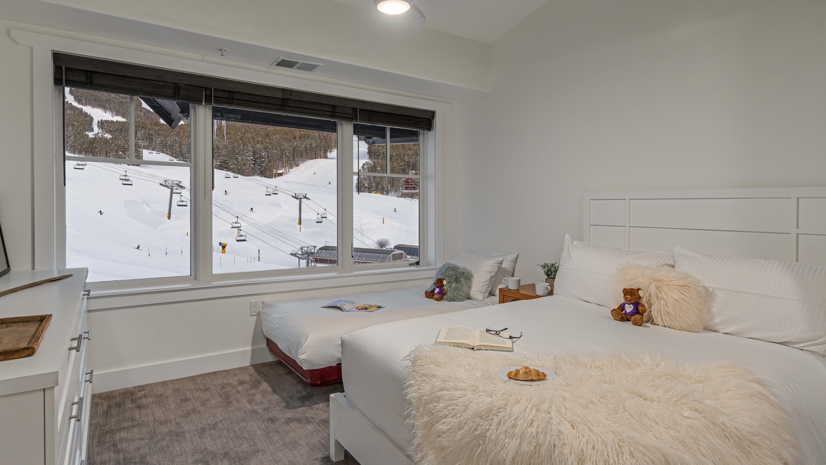 Bedroom 2 - Family bedroom with queen bed, twin bed, and shared bath