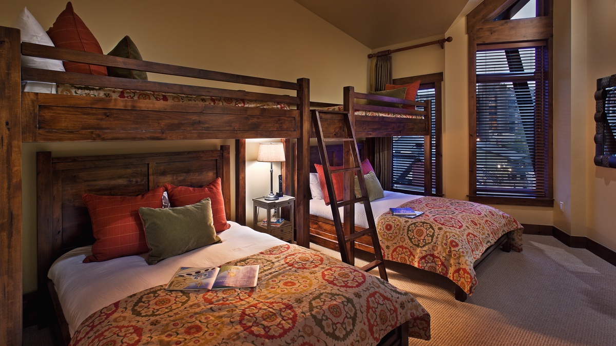 Bedroom 3, Main Level - Two twin-over-queen bunks