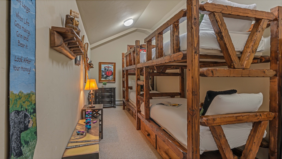 Bedroom 4, Upper Level - Twin bunk room on upper level