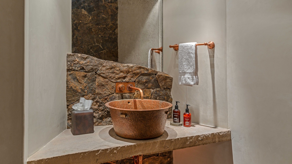 Powder bath on main level