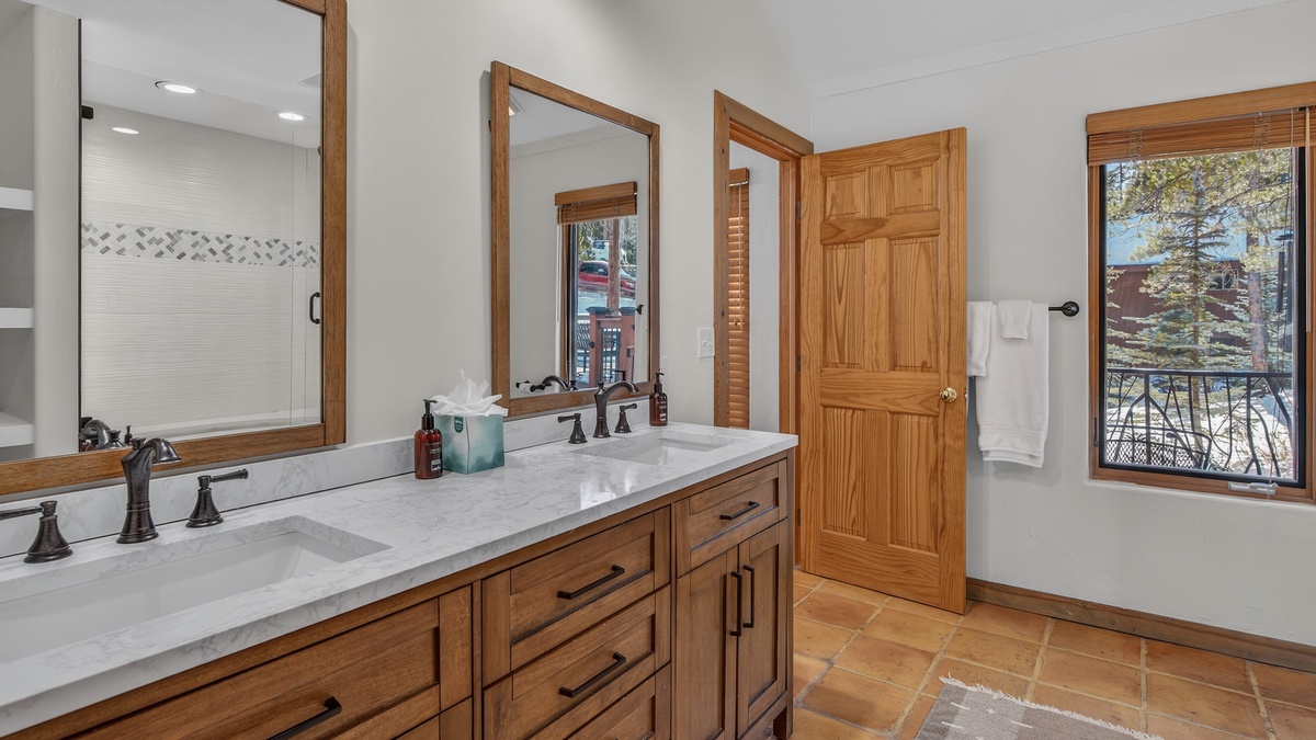 Bedroom 1, Main Level - Primary suite on main level ensuite