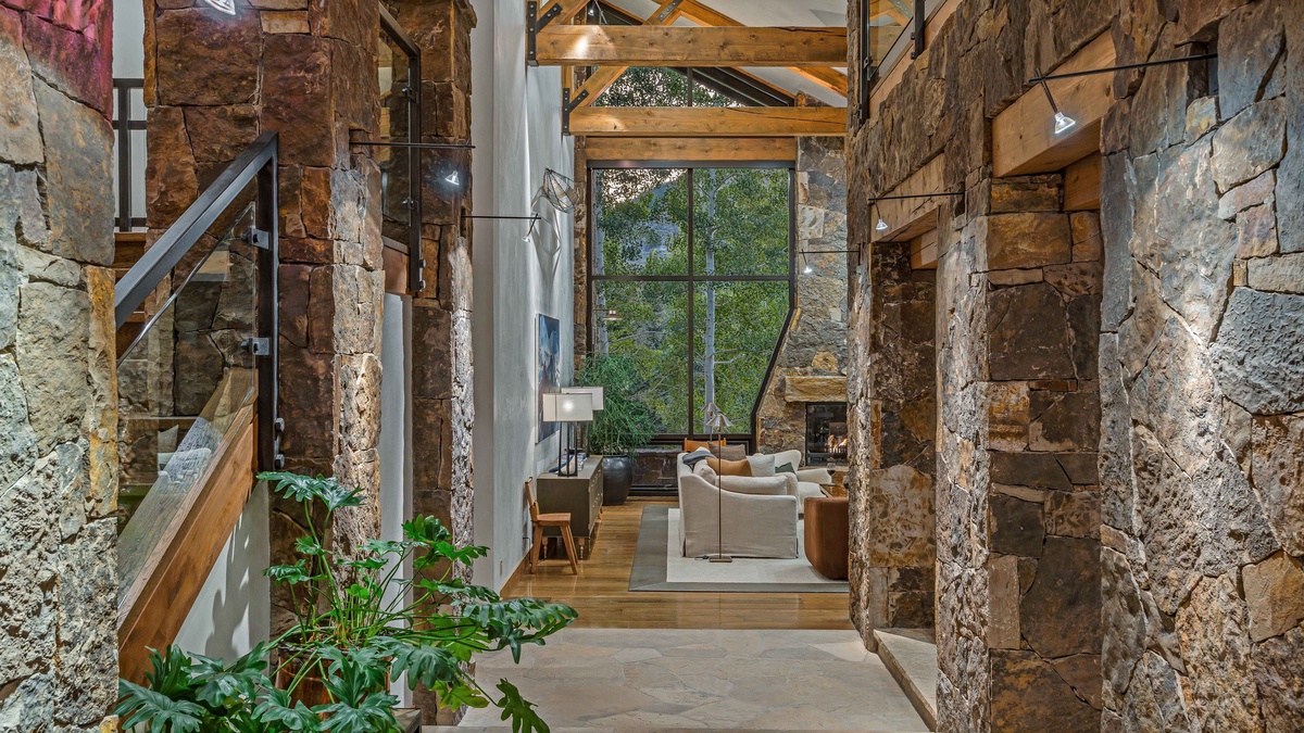 Main foyer hall looking towards great room
