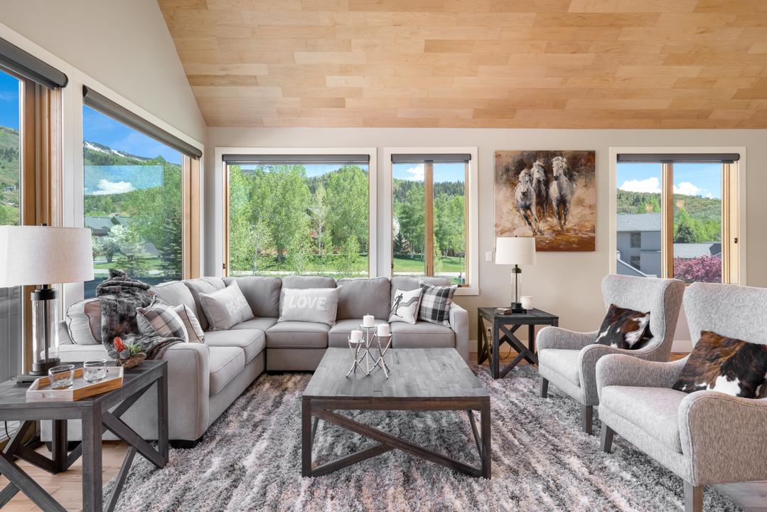 Great Room, Main Level - With beautiful views