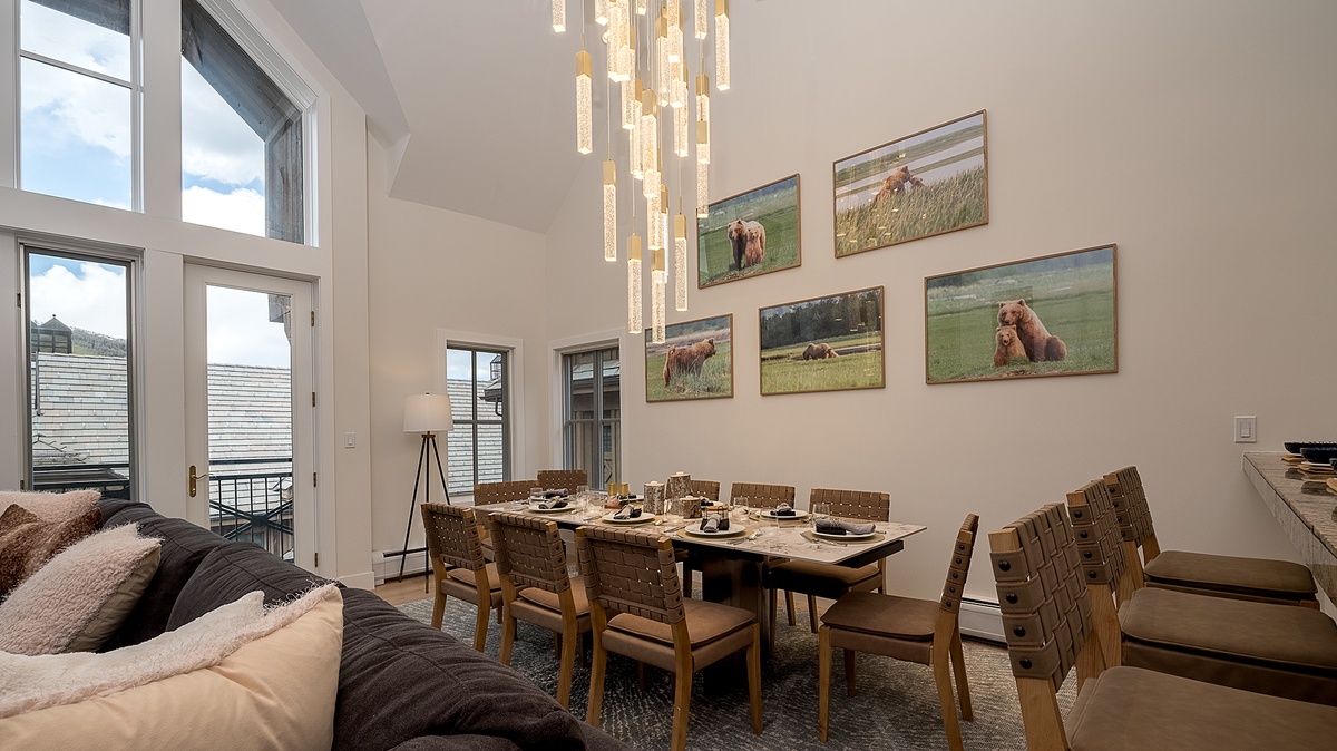 Dining Table, Main Level - Under grand chandelier