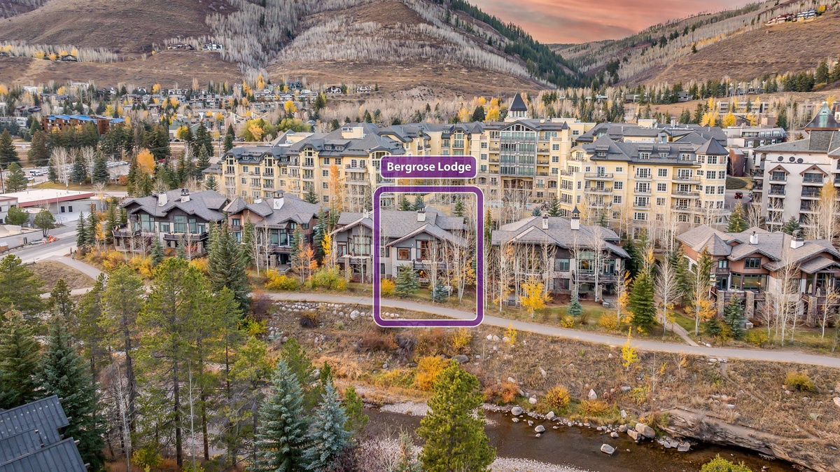 Aerial of Bergrose Lodge