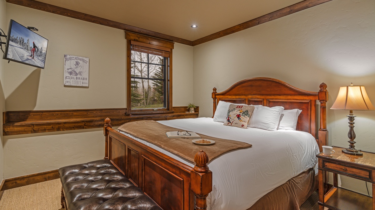 Bedroom 3, Lower Level - Lower level queen suite 1 with TV