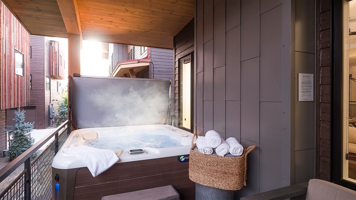 Hot Tub, Main Level - Enjoy the private hot tub off of the great room.