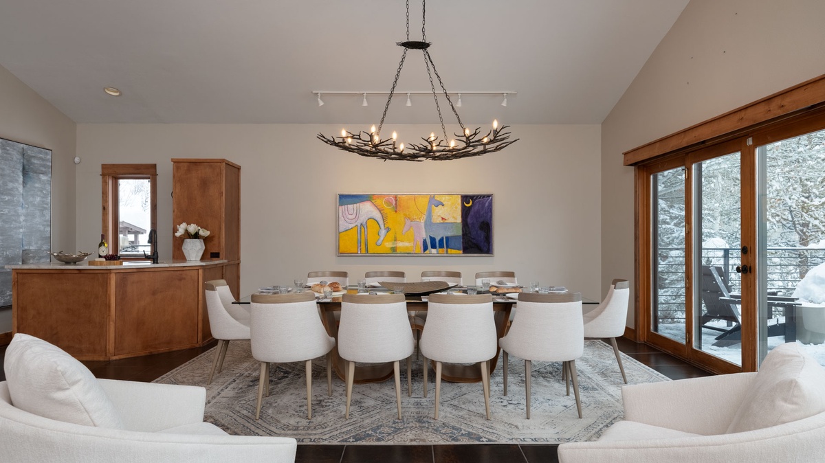 Dining Area, Main Level - Large dining table with seating for 10