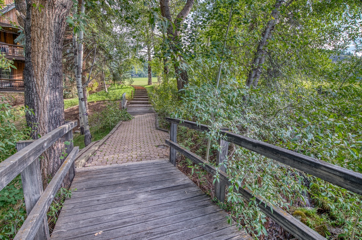 Exterior - Footbridge with creek access