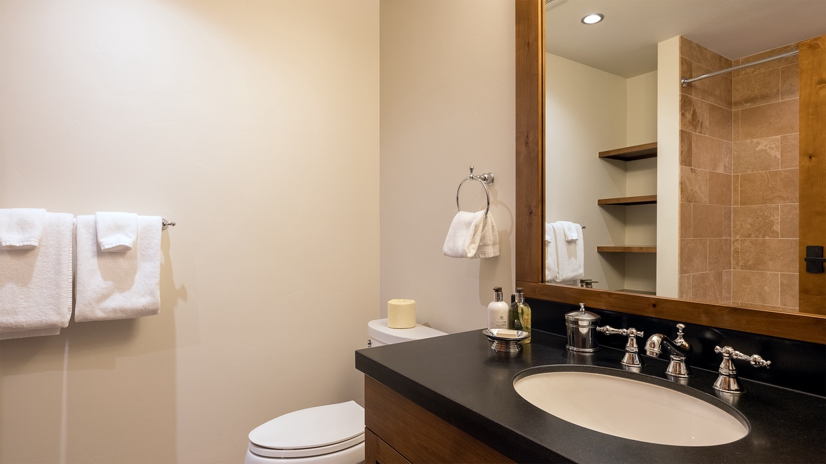 Bedroom 3, Main Level - Ensuite with single vanity and toilet