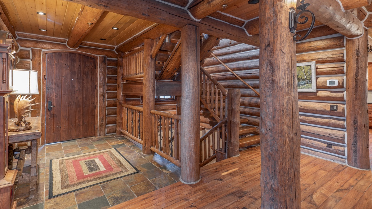 Entry, Main Level - Staircase and entry area