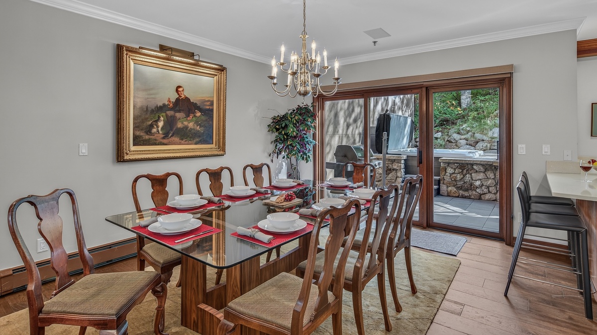 Dining Area, Main Level - Table with access to patio