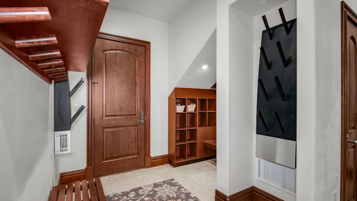 Mudroom on lower level