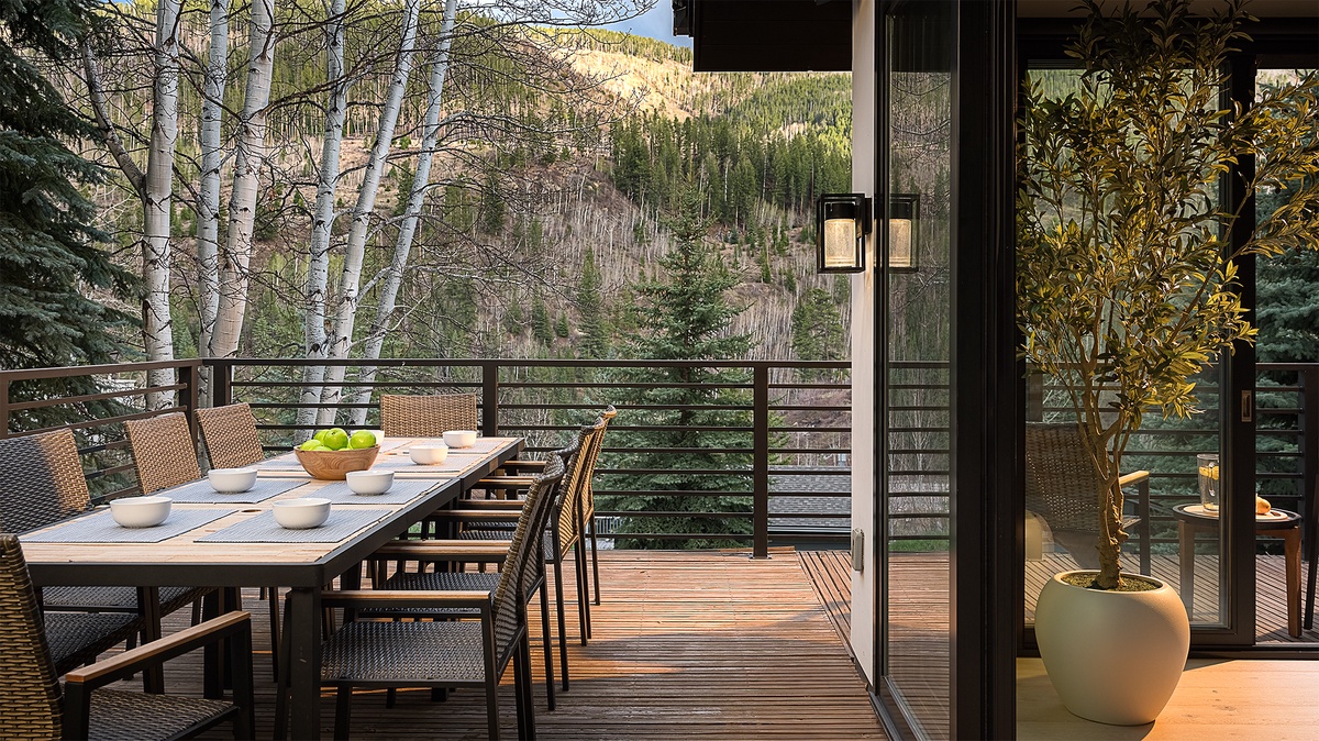 Deck, Main Level - Outdoor dining table with seating for 10