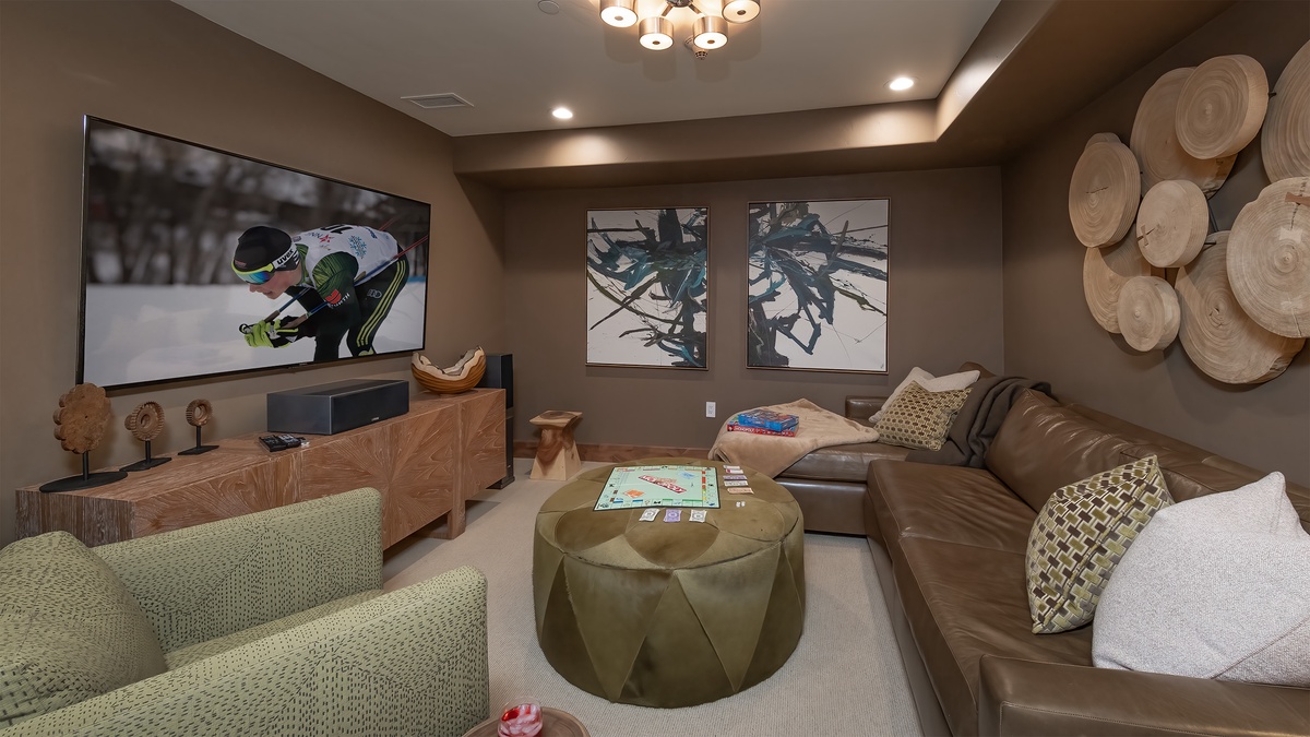 Media Room, Main Level - Media room with comfortable seating and TV