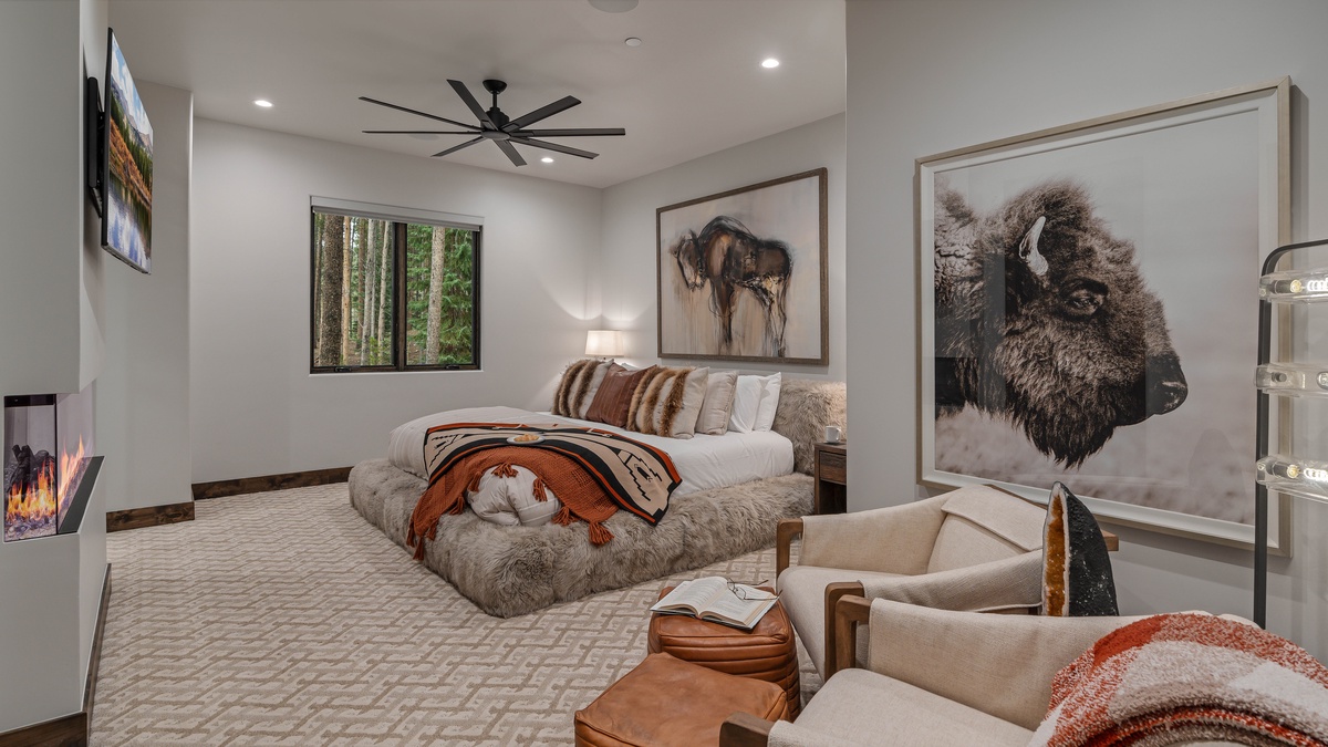 Bedroom 3, Lower Level - King suite 1 on lower level with gas fireplace